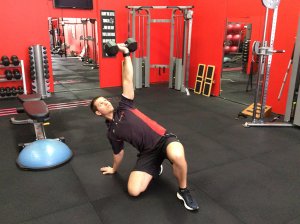 Stability exercise for the shoulder